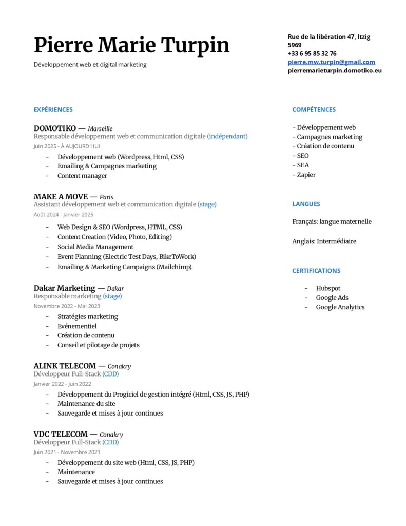 curriculum vitae pierre marie turpin page 0001